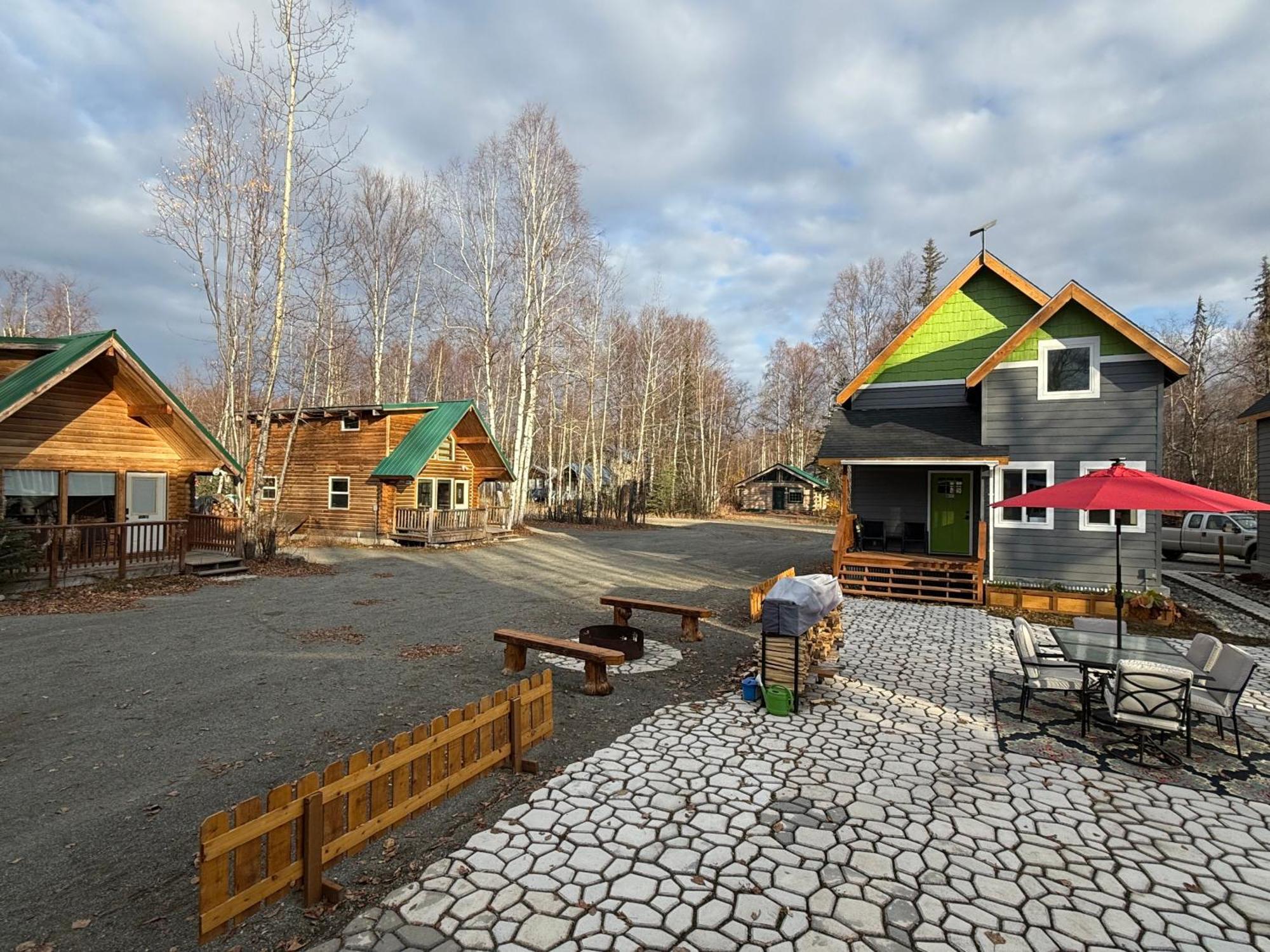 Talkeetna Log Cabin With Hot Tub Unit 1 Экстерьер фото