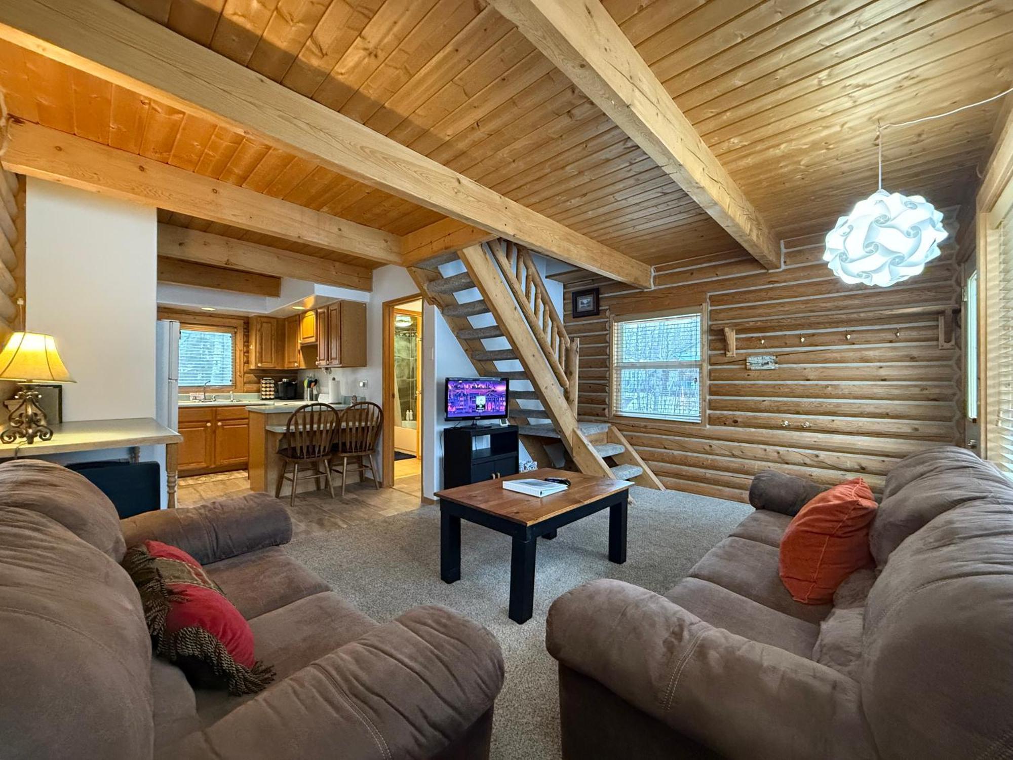 Talkeetna Log Cabin With Hot Tub Unit 1 Экстерьер фото